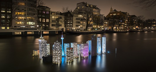 Opera Atlantis dell'artista Utskottet all'Amsterdam Light Festival 2019 Opera Atlantis dell'artista Utskottet all'Amsterdam Light Festival 2019