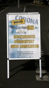 Mobile Teststation am Hagenweg 20