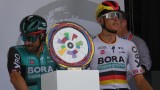 Bora Hansgrohe Topfahrer schon bei der Siegertrophäe