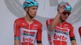 Die Roten Trikots - von der Mannschaft Lotto Soudal