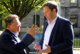 Smalltalkmauf höchster Ebene: Dr. Philippi und Lars Klingbeil