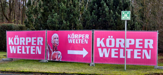 Gleich ist es geschafft und ich bin am Ausstellungsort angekommen