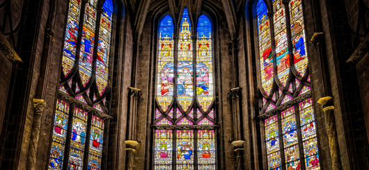 Praying and church services the whole days all over Hanover