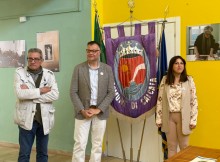 Vincenzo Peparello, the Mayor and Giuseppina Mureddu