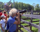 Mit professioneller Ausrüstung dokumentieren Fotografen das Geschehen im Merfelder Bruch.