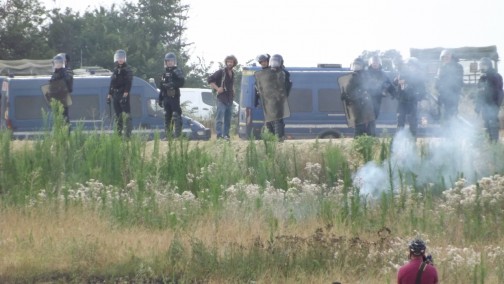 Manifestation contre l' A69 5 juillet 2025 dans le Tarn chateau de Scopont